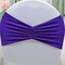 10 Pieces Regency Purple Ruffled Spandex Chair Bands for Elegant Event Decor 8x13 inches